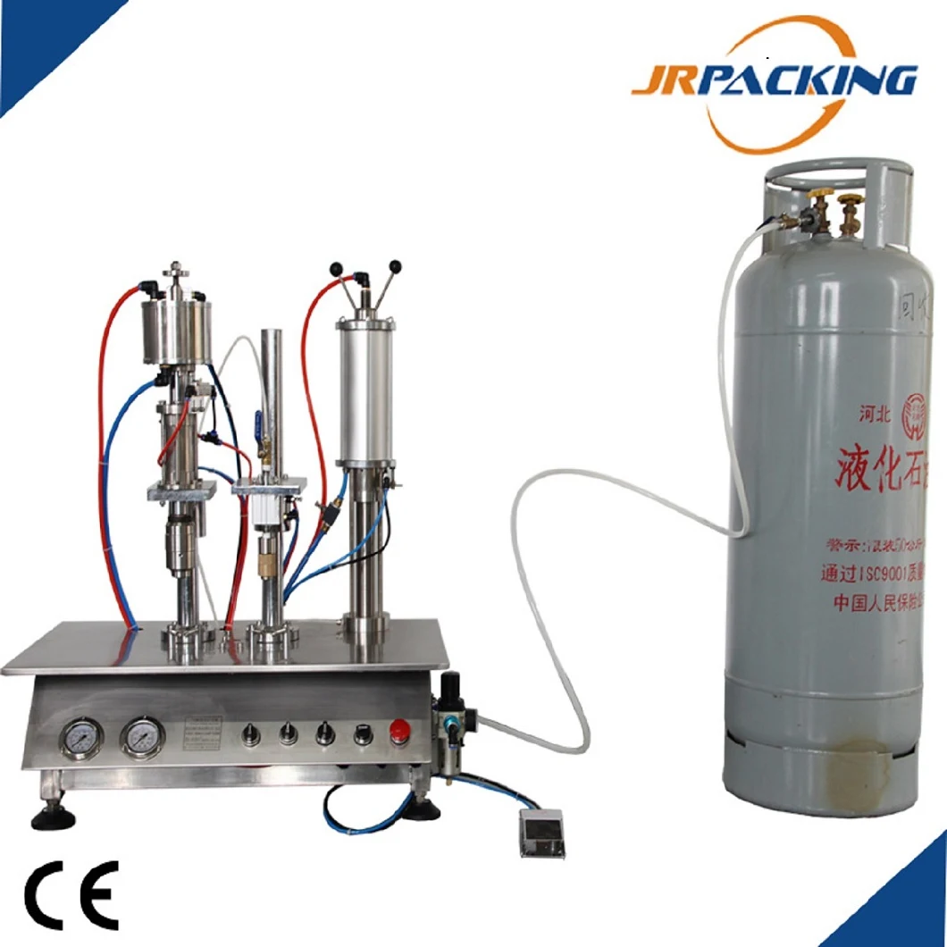 Small Scale Desktop Manual Aerosol Filling Machine for Lab Test