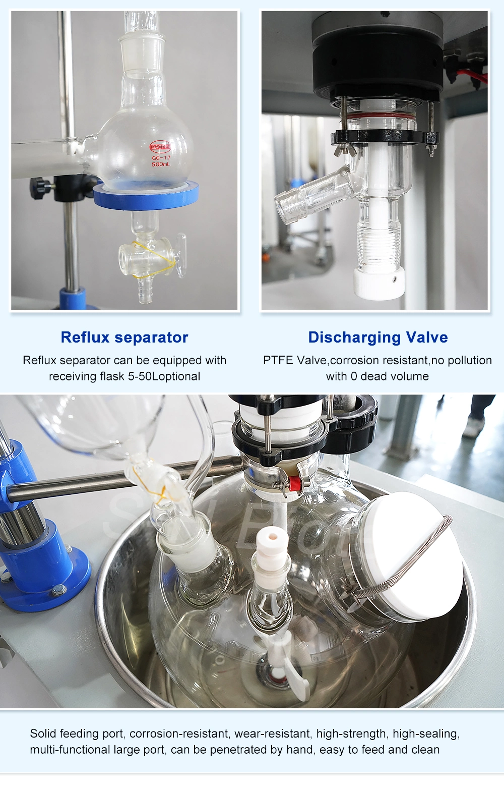 Fixed Bed Small Single Layer Glass Reactor for Chemistry