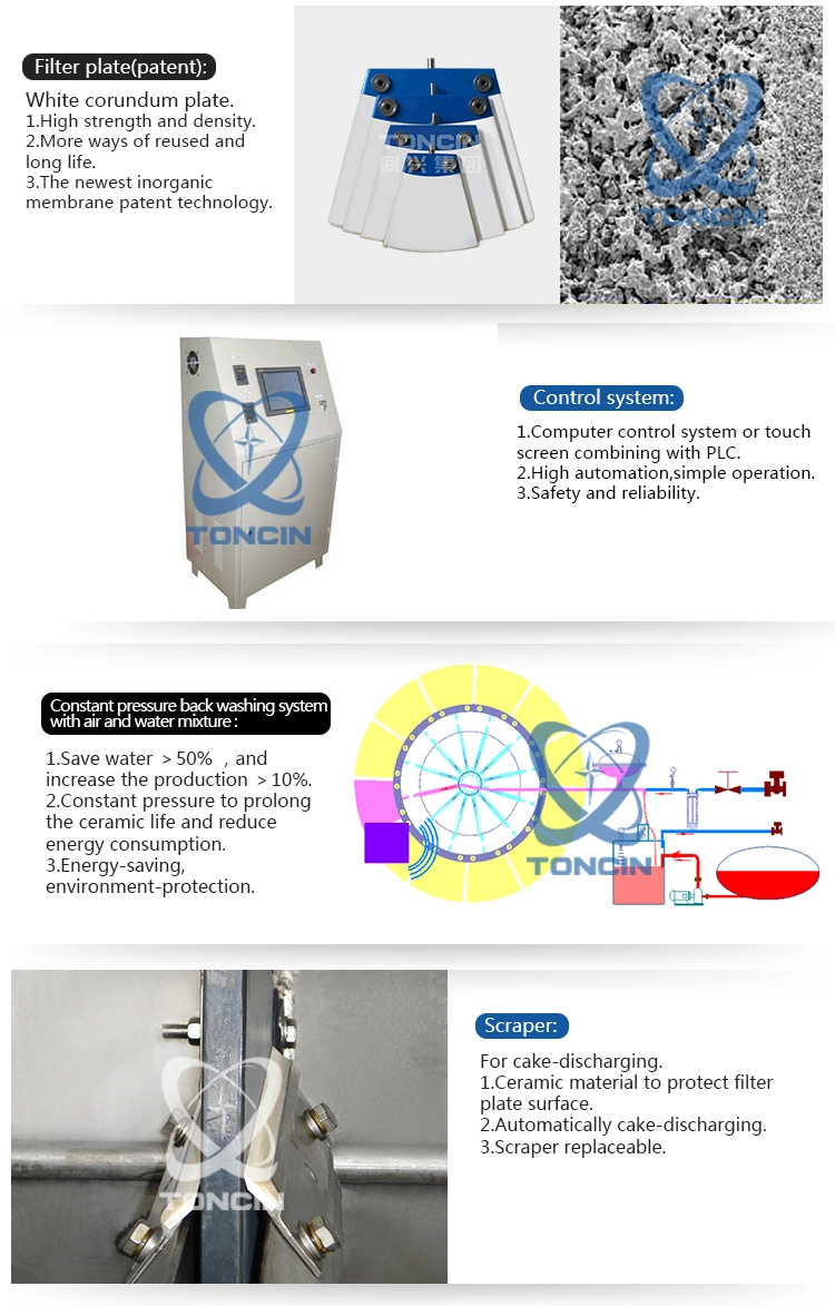 Energy Conservation and Environment Protection Lab Disc Vacuum Filter